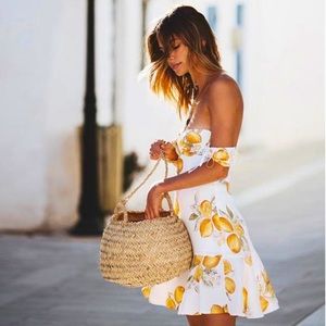 COPY - For Love & Lemons White Lemonade Limonada Dress 🍋